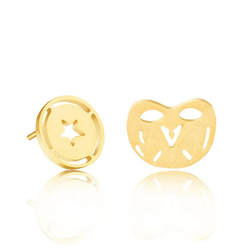 Captain America Mask Shield Logo Combination Stud