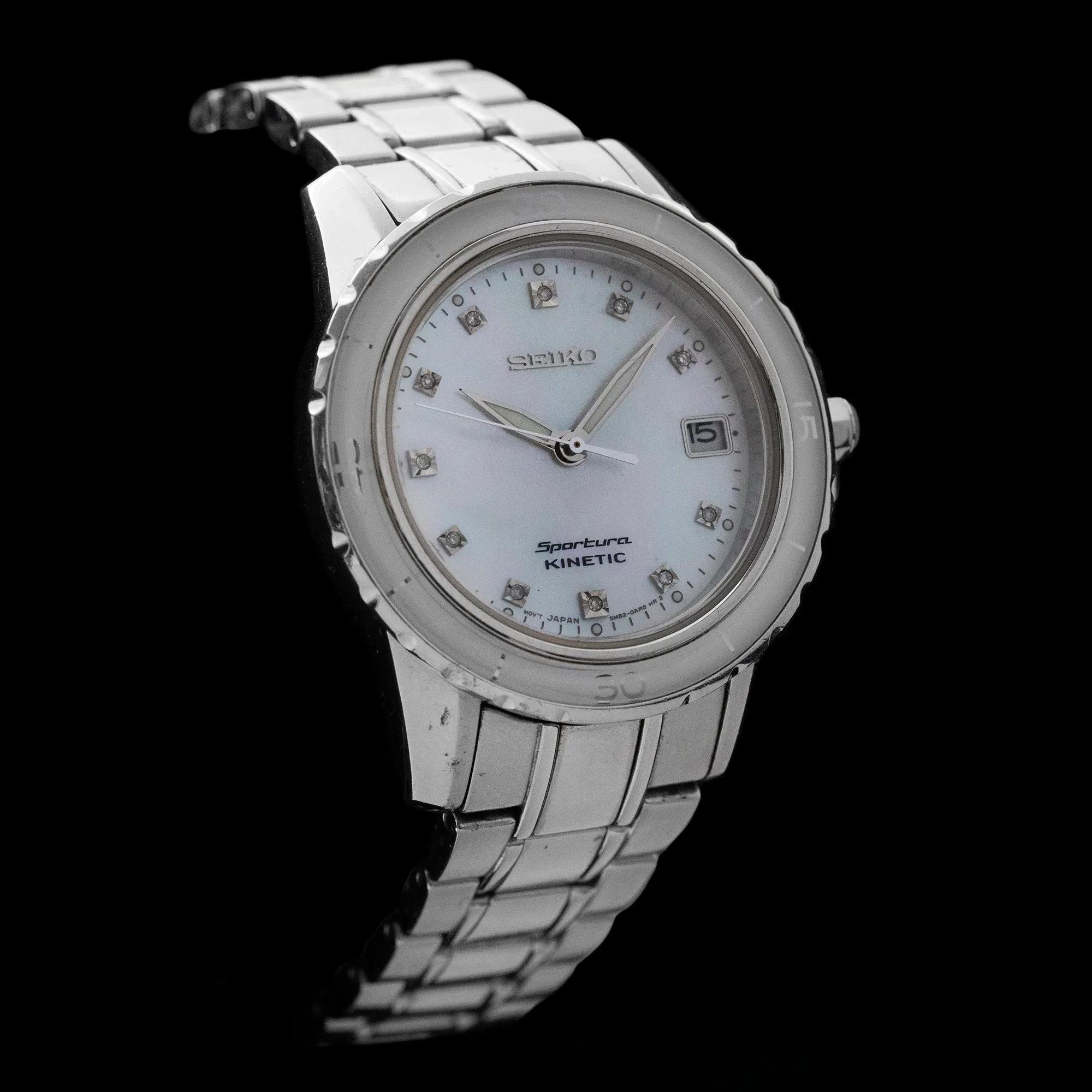 Seiko - Sportura Kinetic Diamond Accent